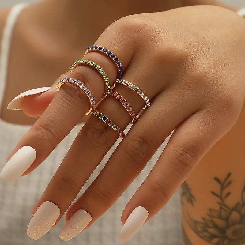 Mini Zircon Birthstone Ring