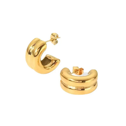 Ripple Hoop Earrings