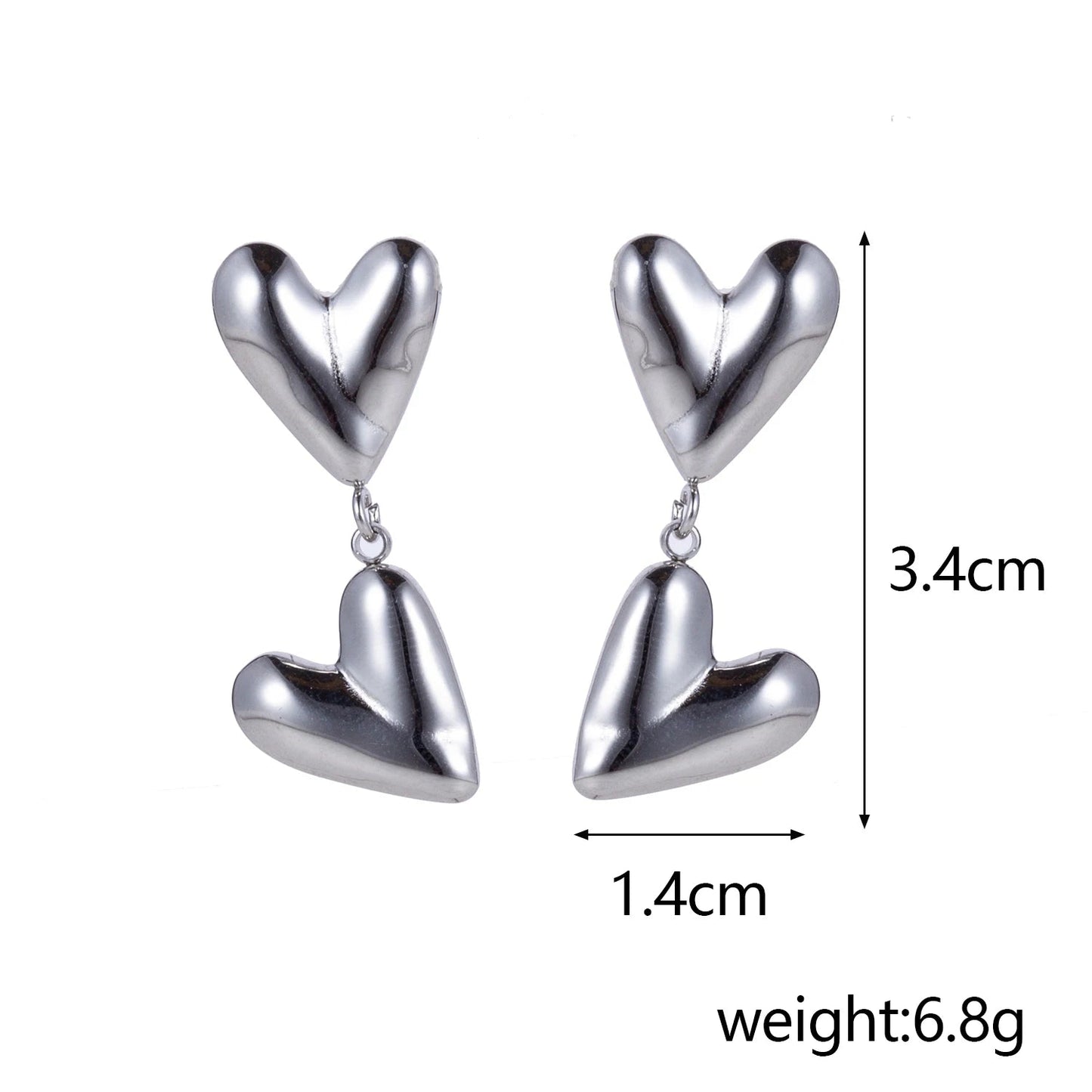 LoveDrop Duo Heart Earrings