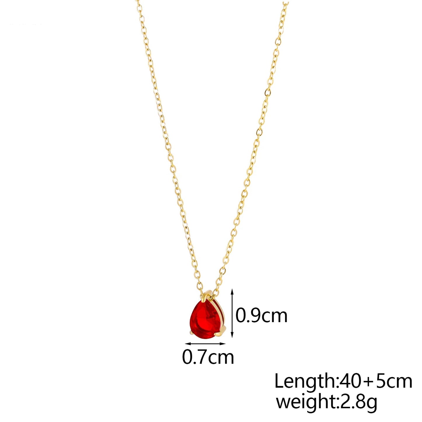 GleamDrop Birthstone Necklace