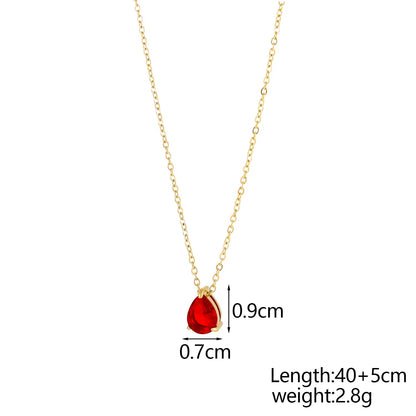 GleamDrop Birthstone Necklace