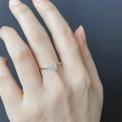 Petite Pavé Circle Ring
