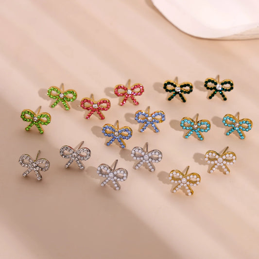 Twinkle Bow Studs