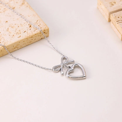 Ribbon Heart Necklace