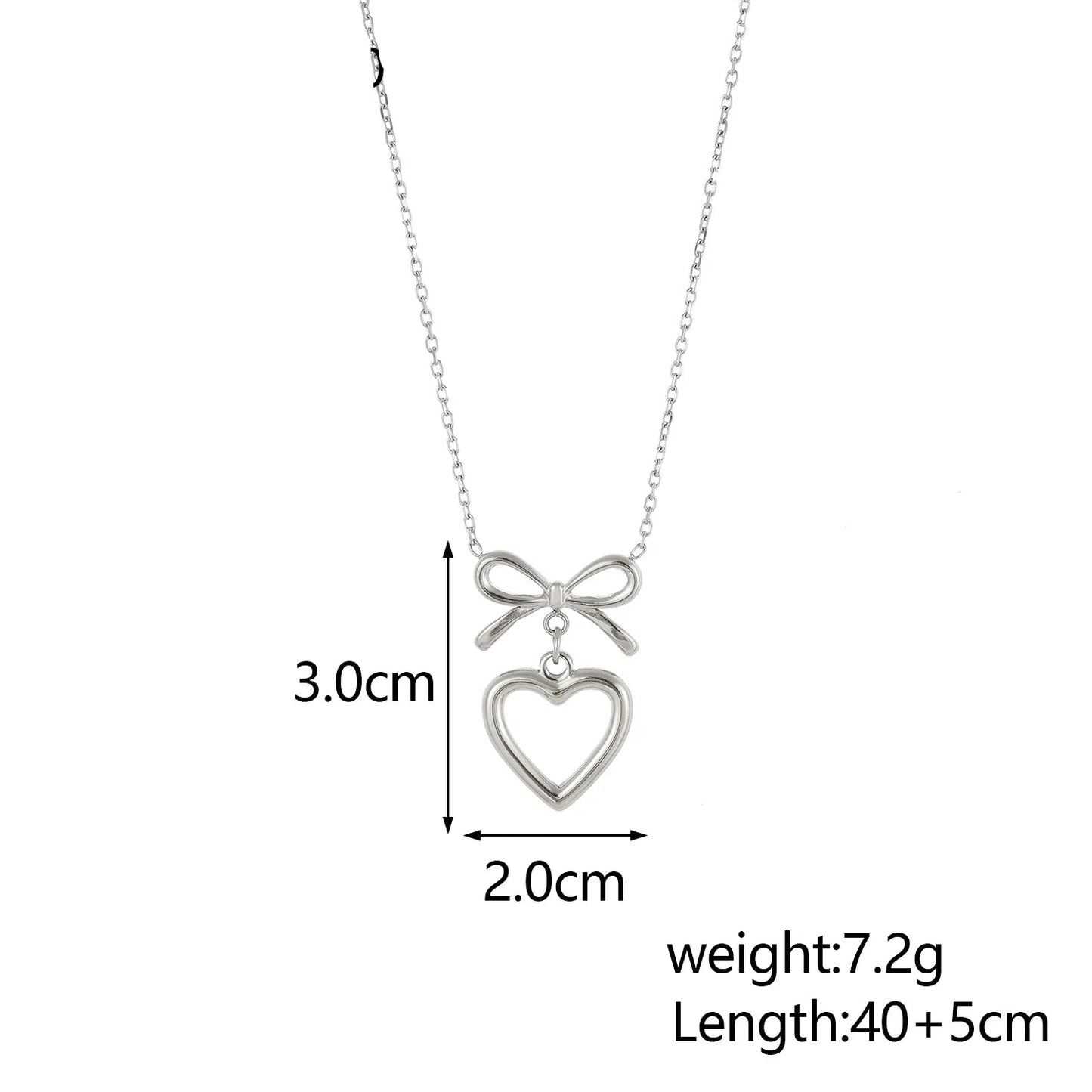 Ribbon Heart Necklace