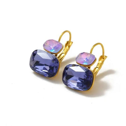 Crystal Double Stone Earrings
