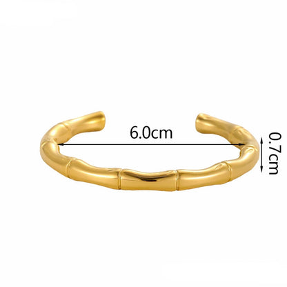 Bamboo Curve Bracelet