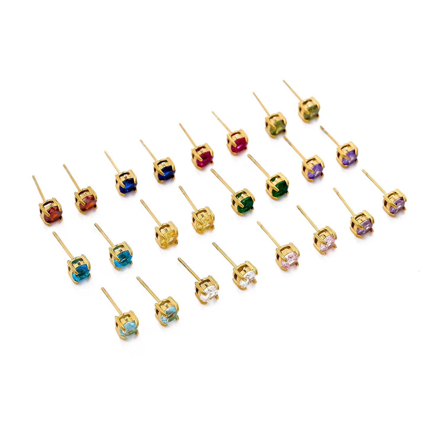 Colorful Gem-Like Earrings