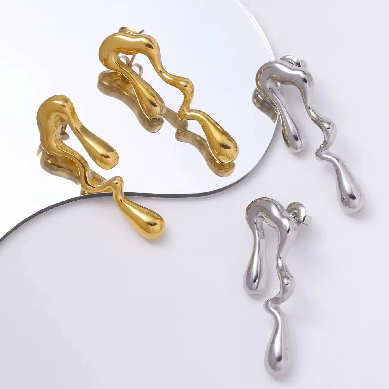 MeltFlow Sculptural Earrings