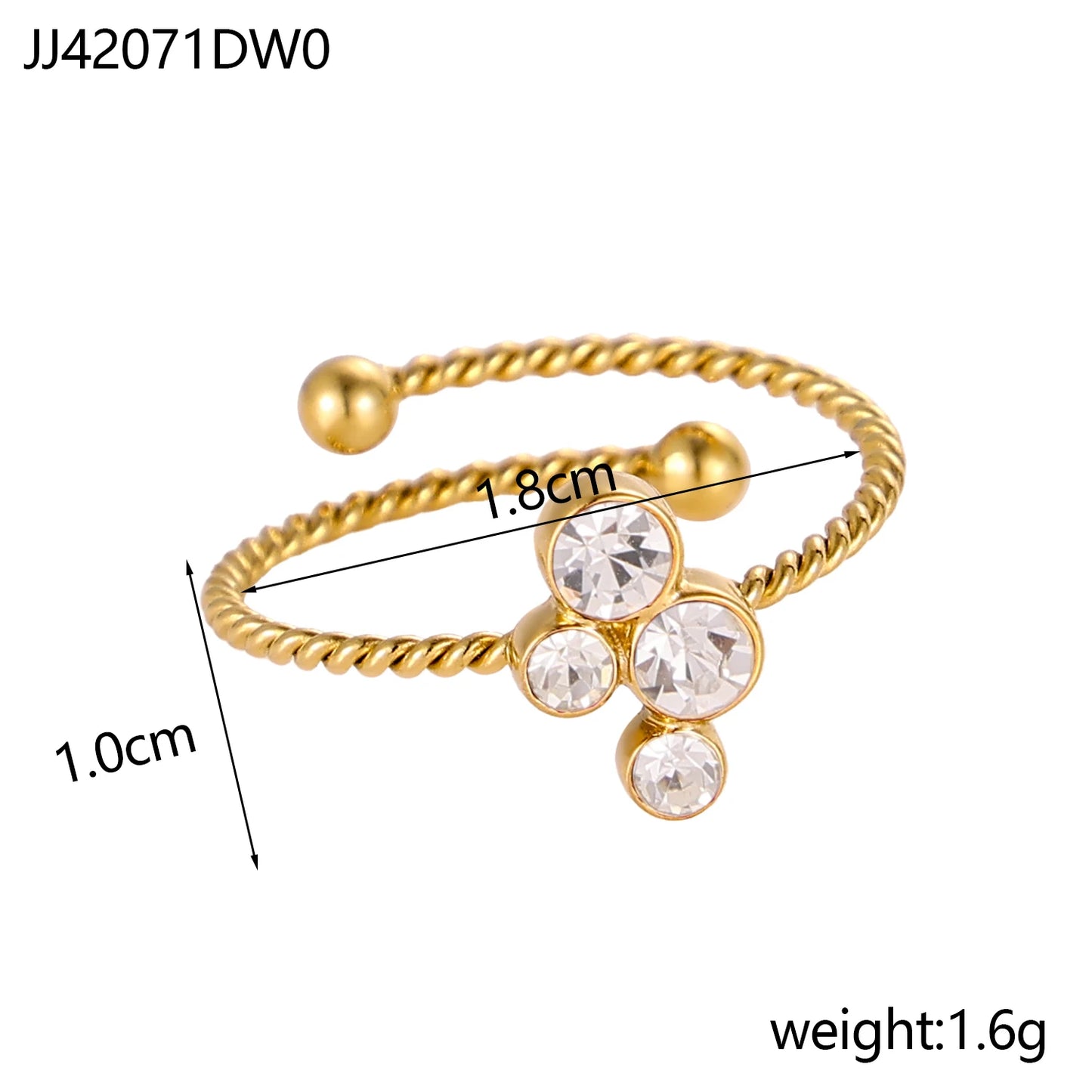 Twinkle Trio Ring