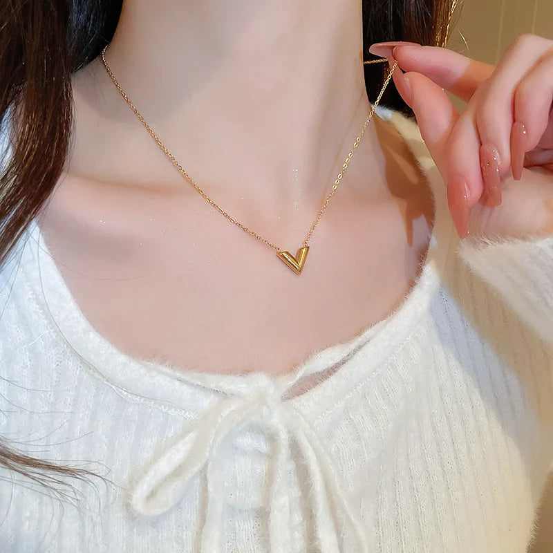 Victory V Necklace