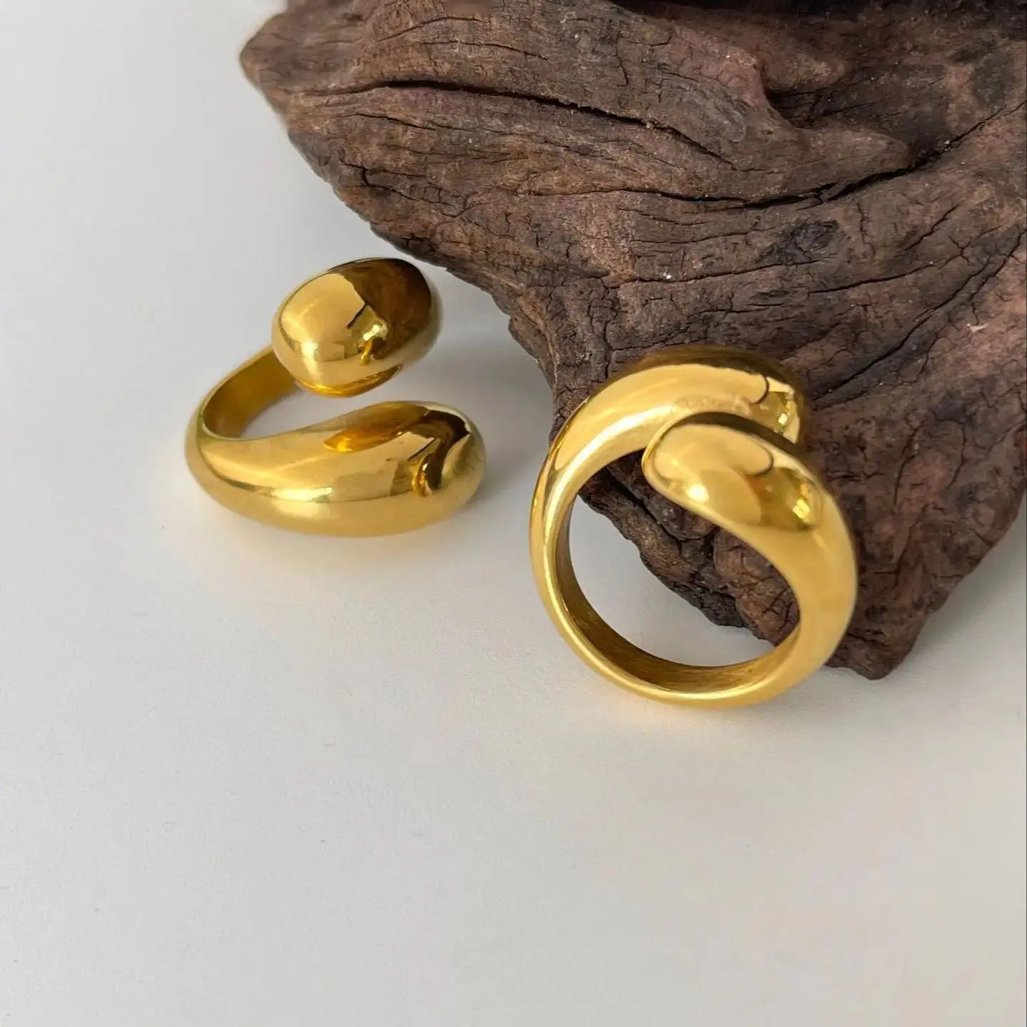 Sculpted Open Curve Ring