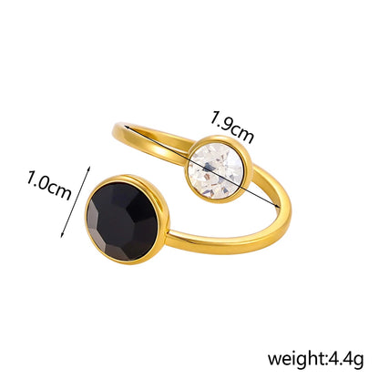 Zircon Glow Adjustable Ring