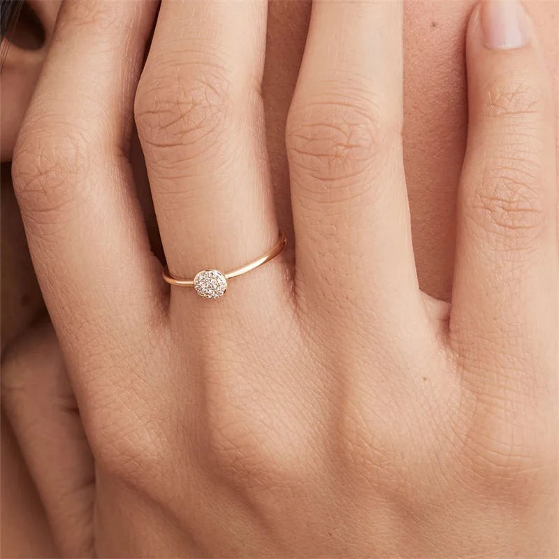 Petite Pavé Circle Ring