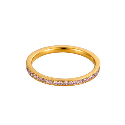 Mini Zircon Birthstone Ring