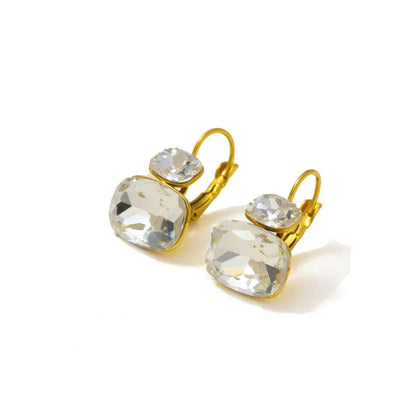 Crystal Double Stone Earrings