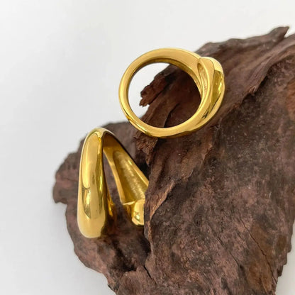 Sculpted Open Curve Ring