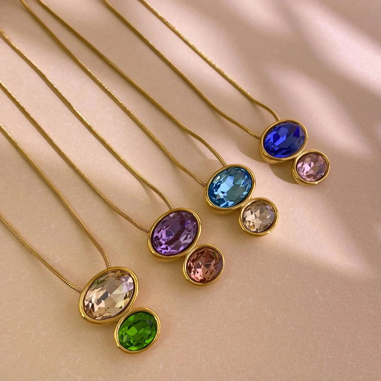 DuoGleam Pendant Necklace