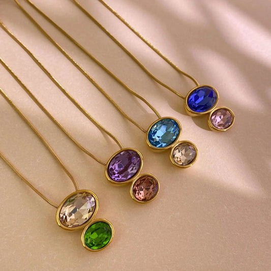 DuoGleam Pendant Necklace