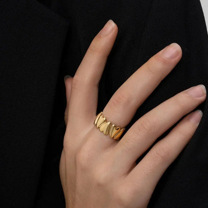 Heartlinked Adjustable Ring