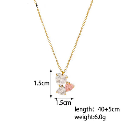 Trinity Heart Crystal Jewelry Set