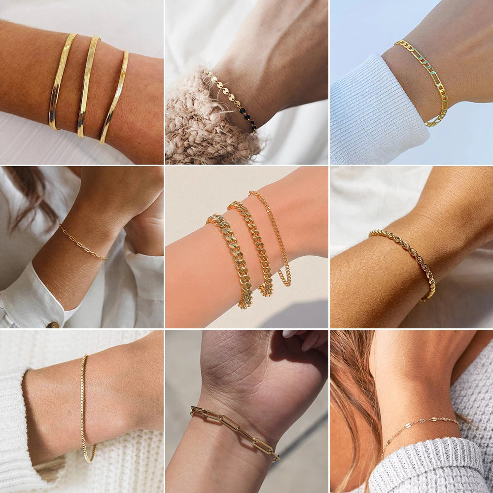 The Classic Snake Chain Bracelets