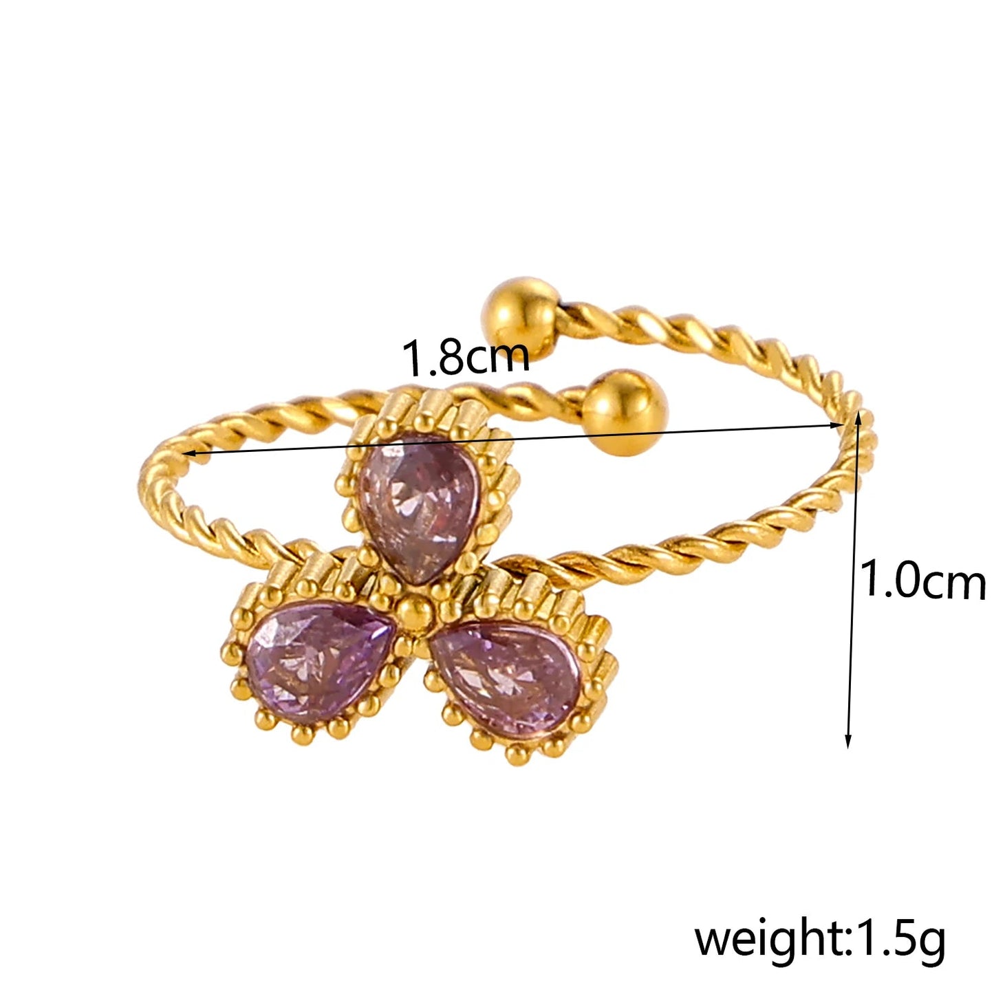 Trilush Gem Ring