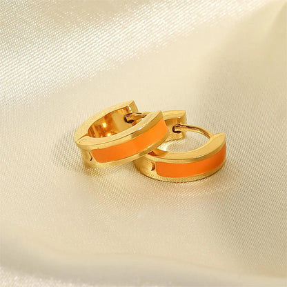 Color Stripe Stainless Steel Hoops