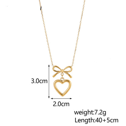 Ribbon Heart Necklace