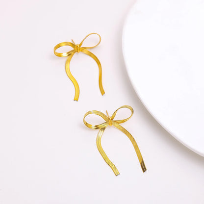 Ribbon Loop Earrings