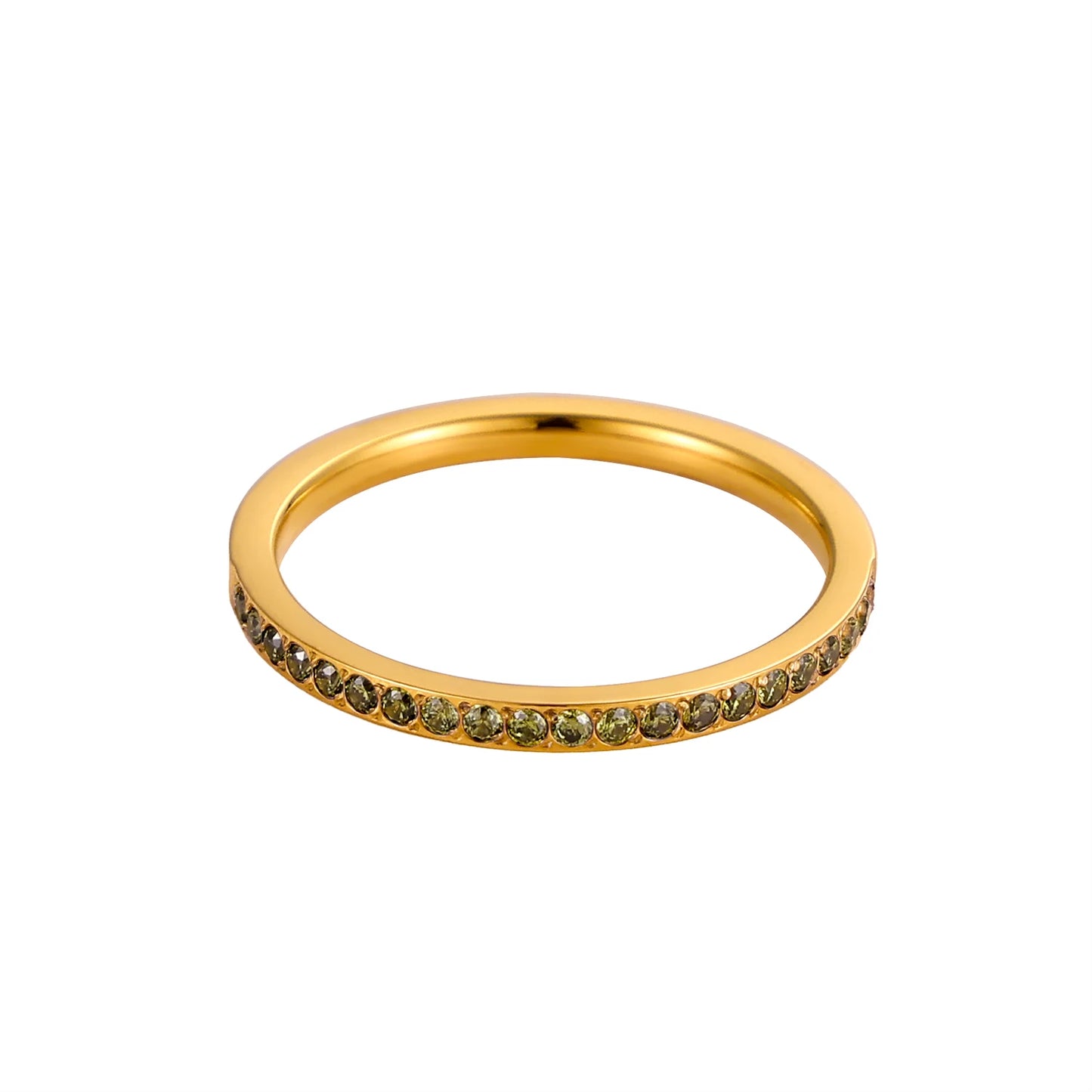 Mini Zircon Birthstone Ring