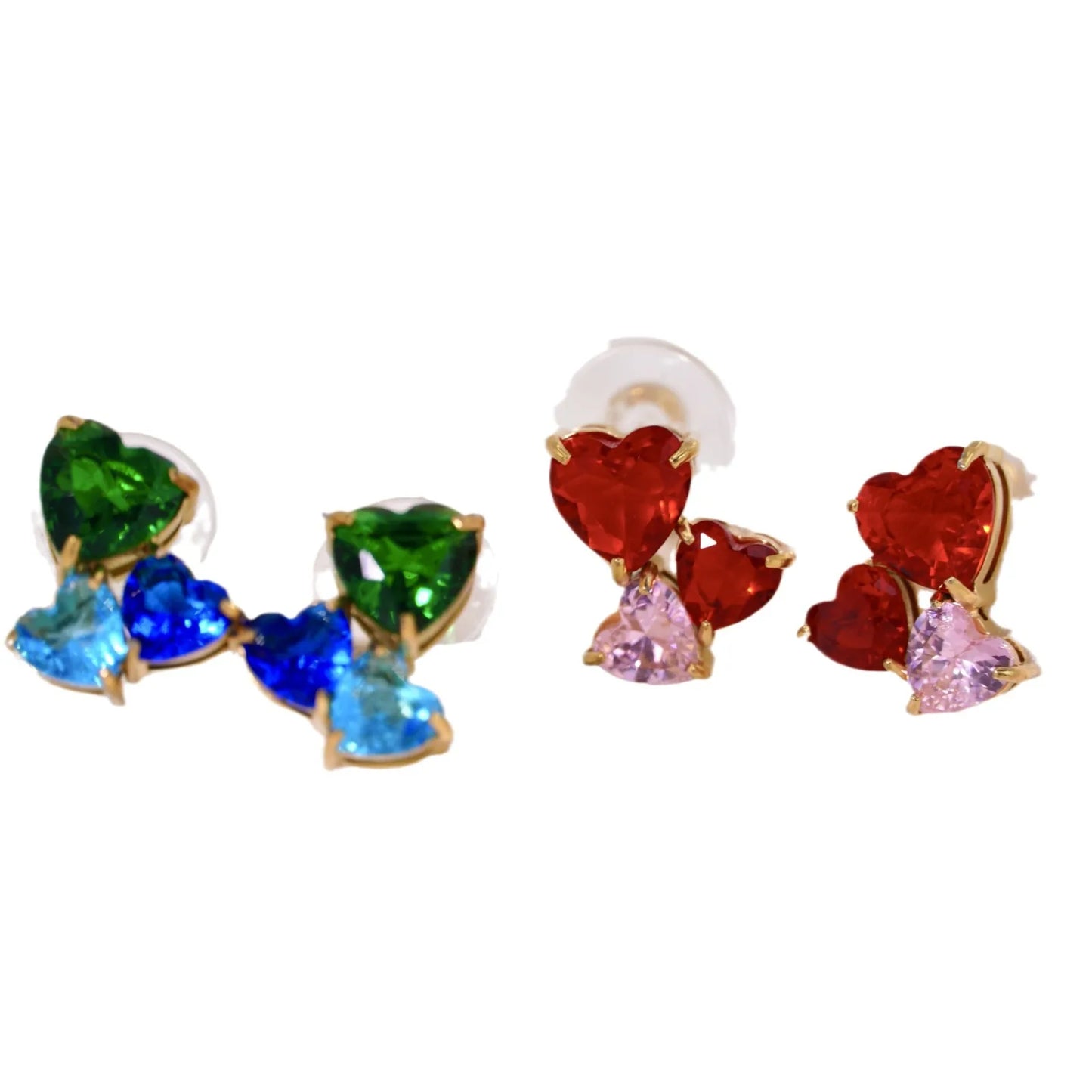Trinity Heart Crystal Jewelry Set