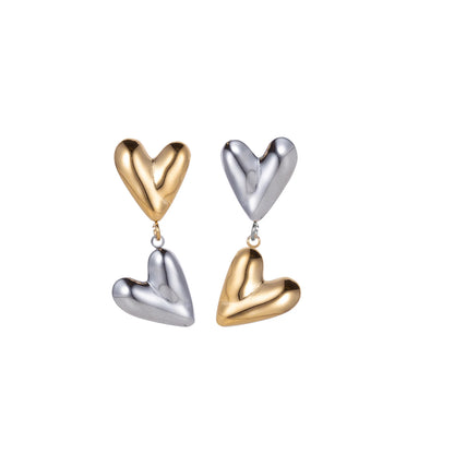 LoveDrop Duo Heart Earrings