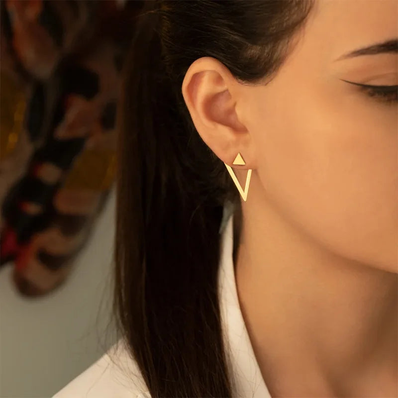 Triangular Chic Stud Earrings