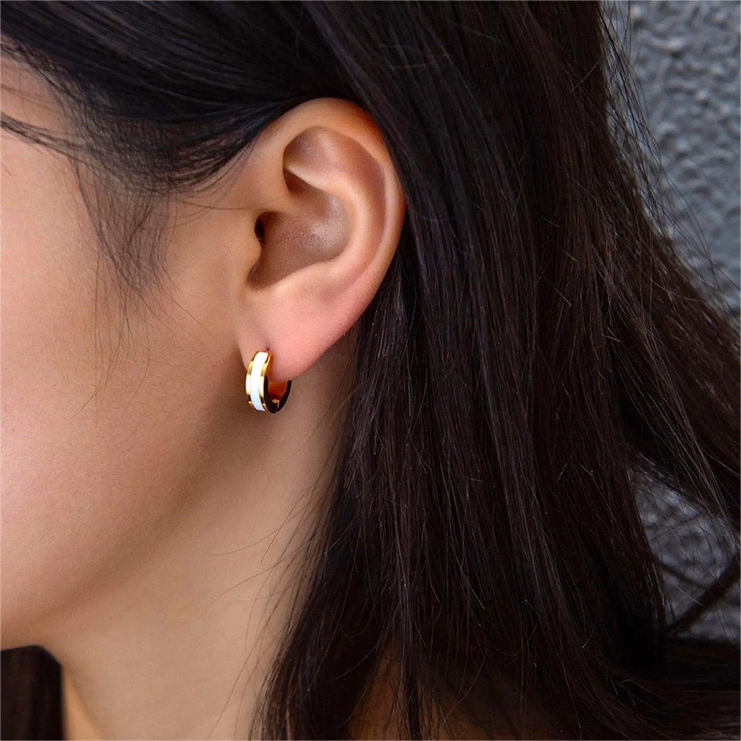 Color Stripe Stainless Steel Hoops