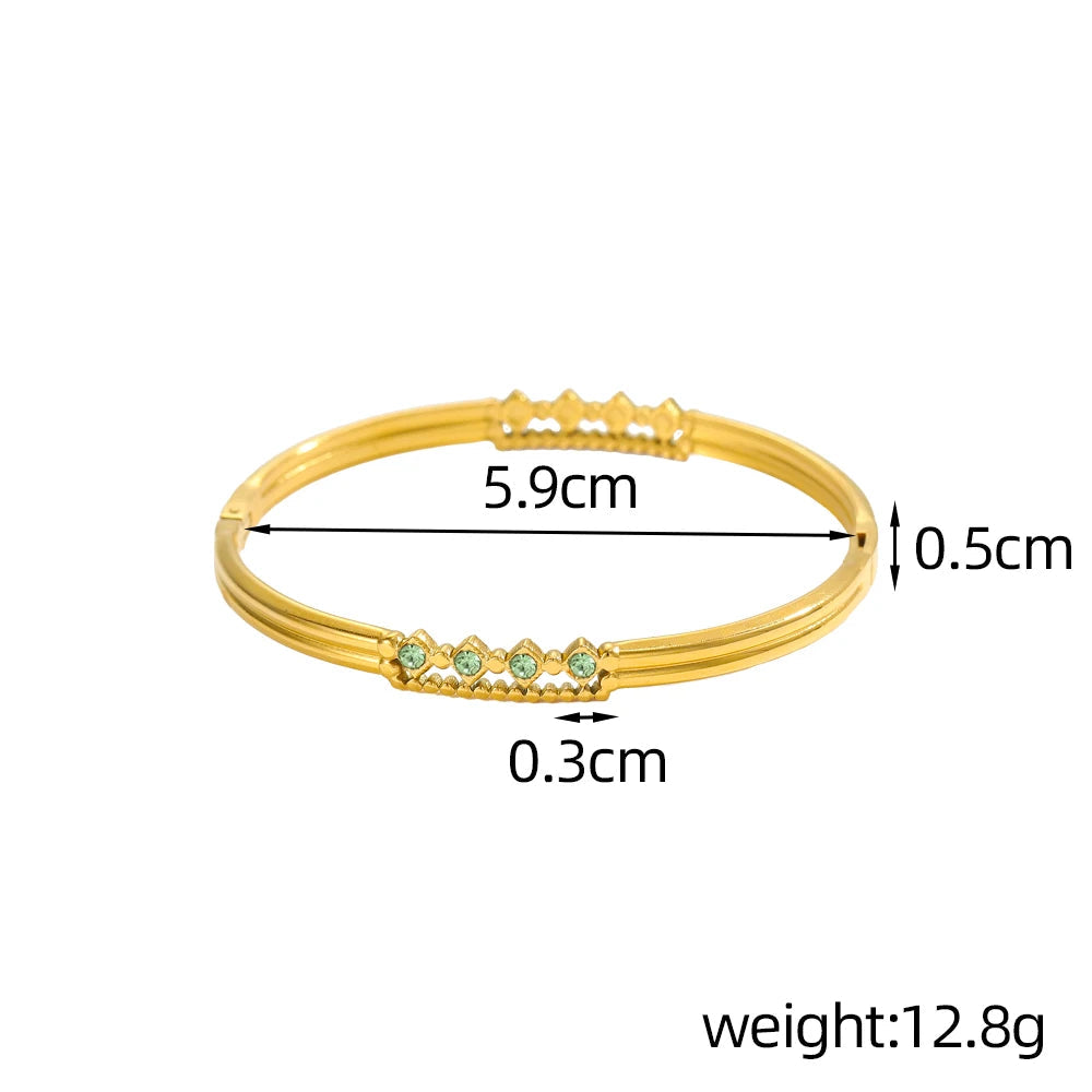 LustreLine Crystal Bangle