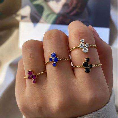 Twinkle Trio Ring