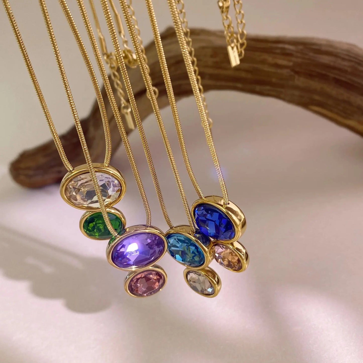 DuoGleam Pendant Necklace