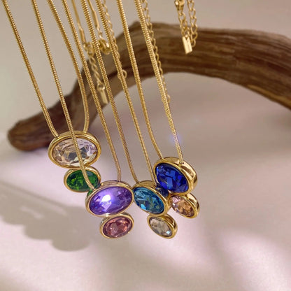 DuoGleam Pendant Necklace