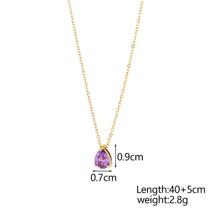 GleamDrop Birthstone Necklace