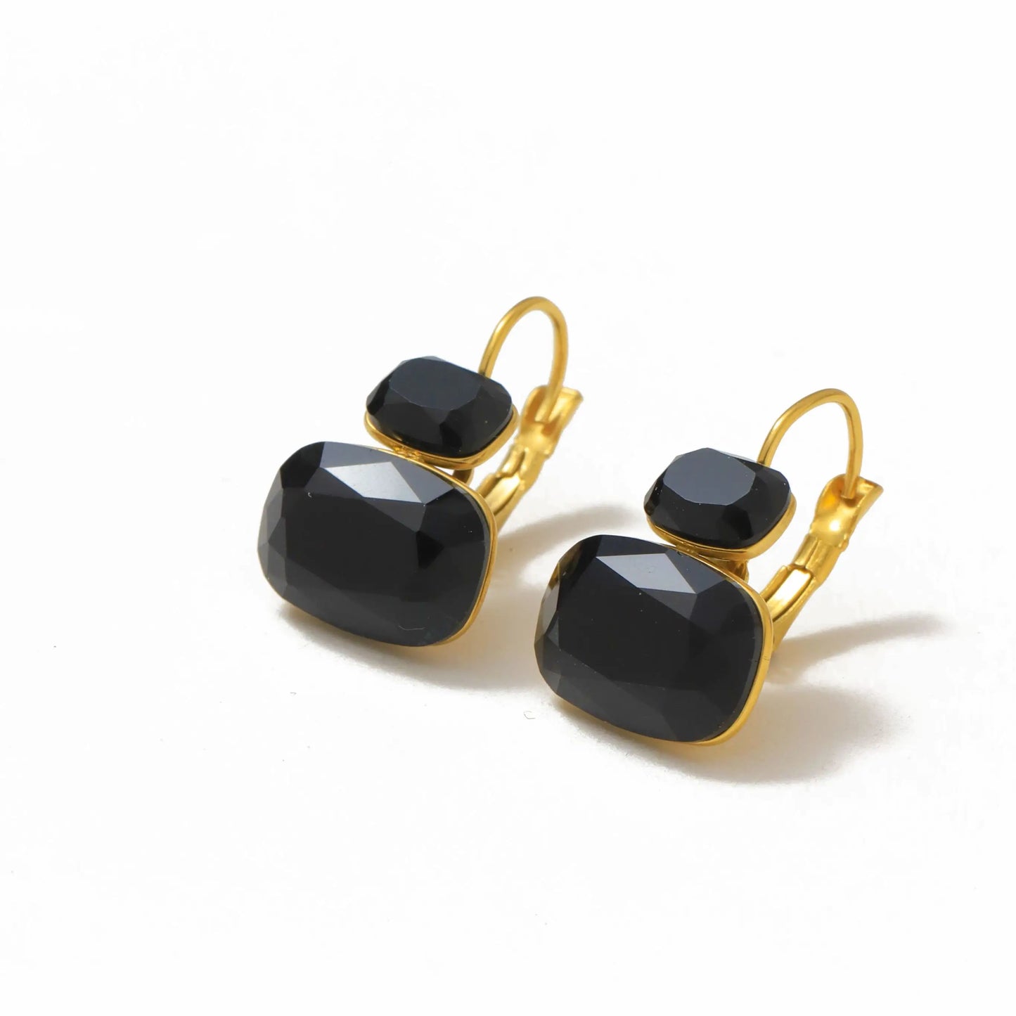 Crystal Double Stone Earrings