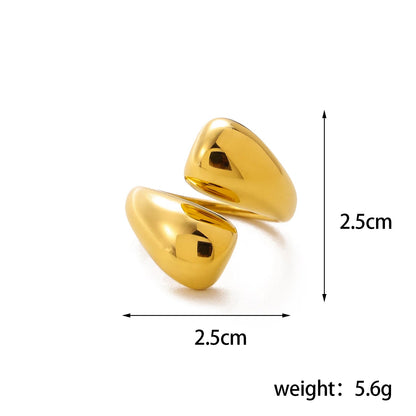 Sculpted Open Curve Ring