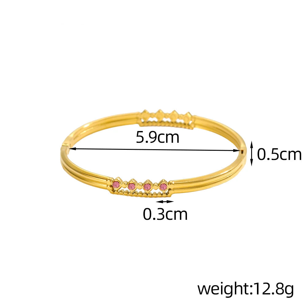 LustreLine Crystal Bangle