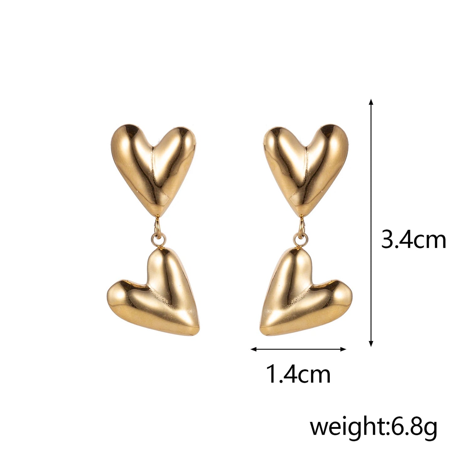 LoveDrop Duo Heart Earrings