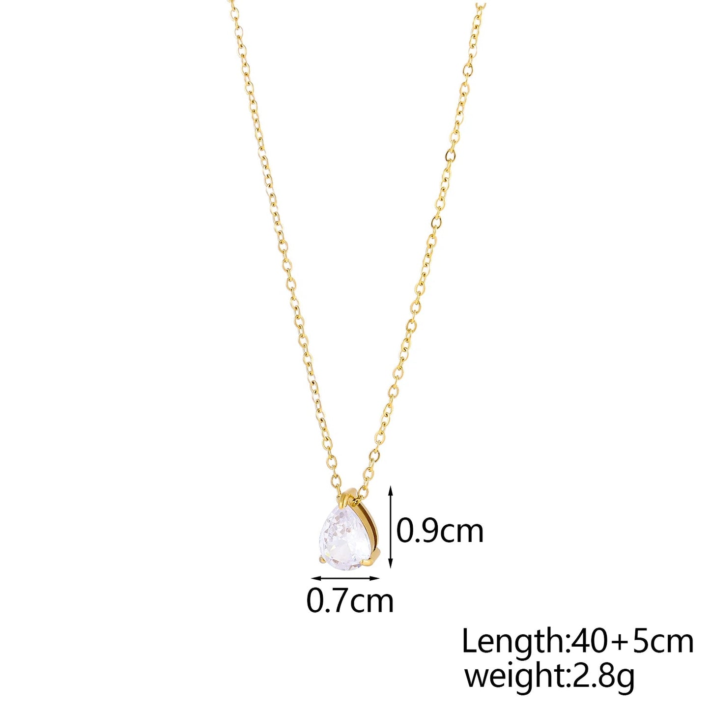 GleamDrop Birthstone Necklace