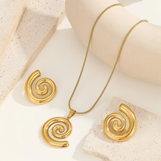 Spira Glow Set – Earrings & Necklace