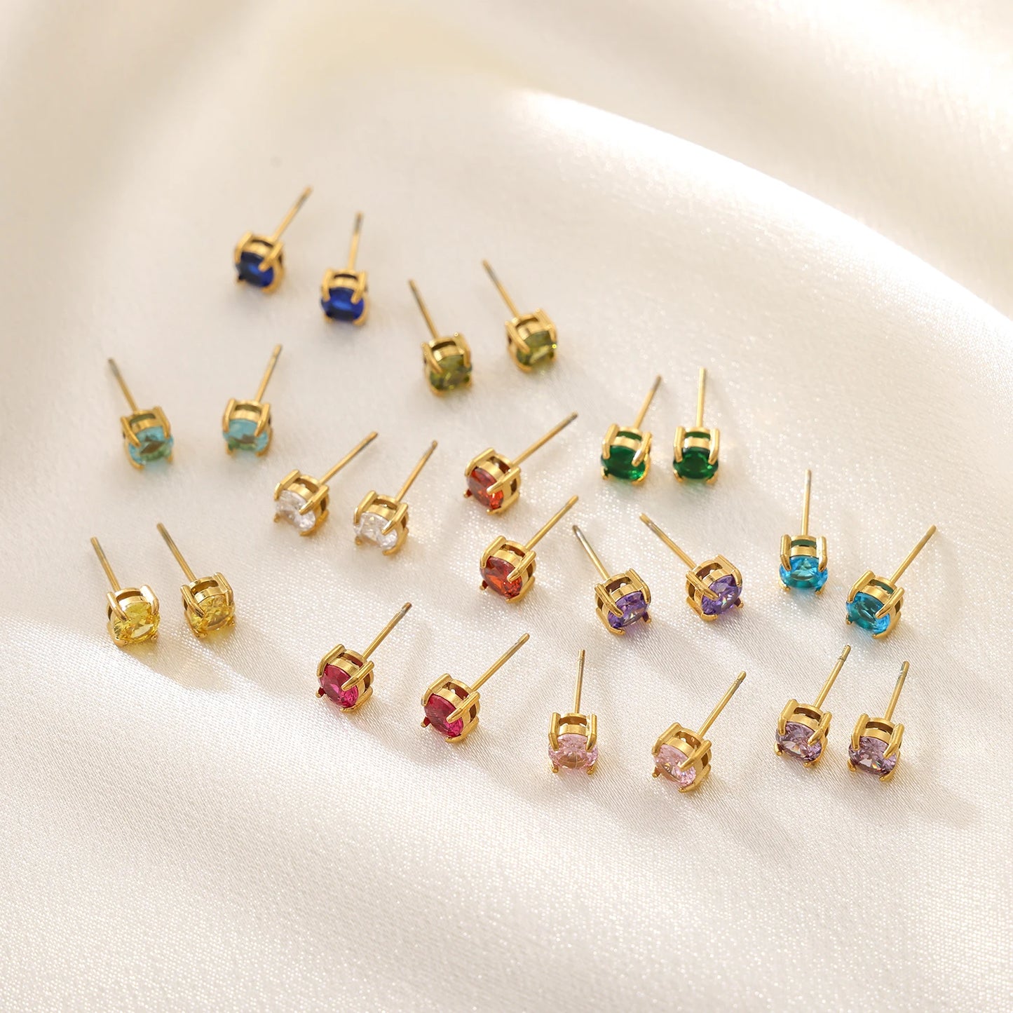 Colorful Gem-Like Earrings