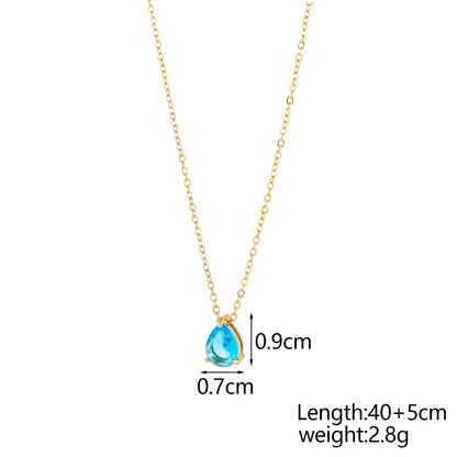 GleamDrop Birthstone Necklace