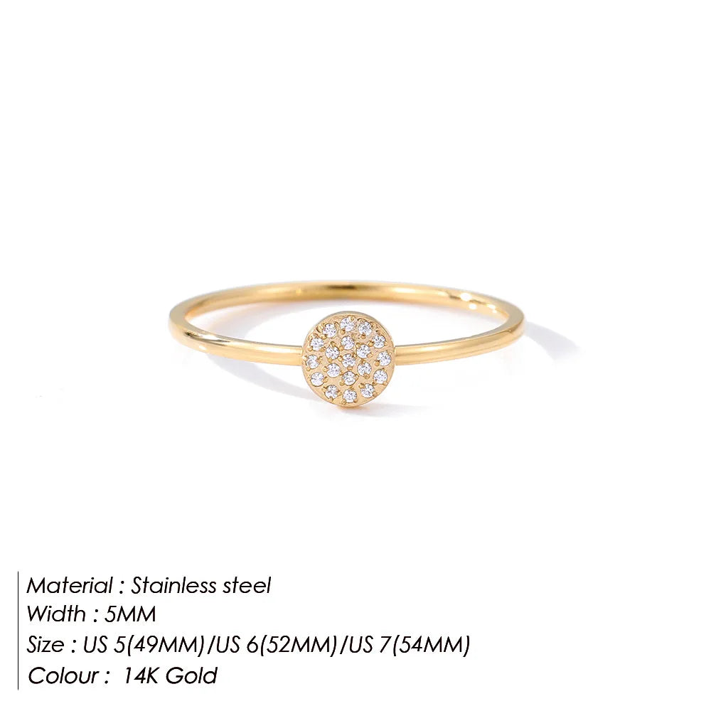 Petite Pavé Circle Ring