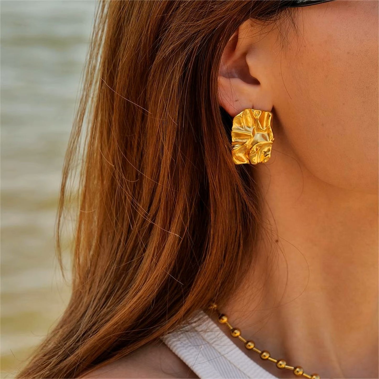 Molten Form Earrings